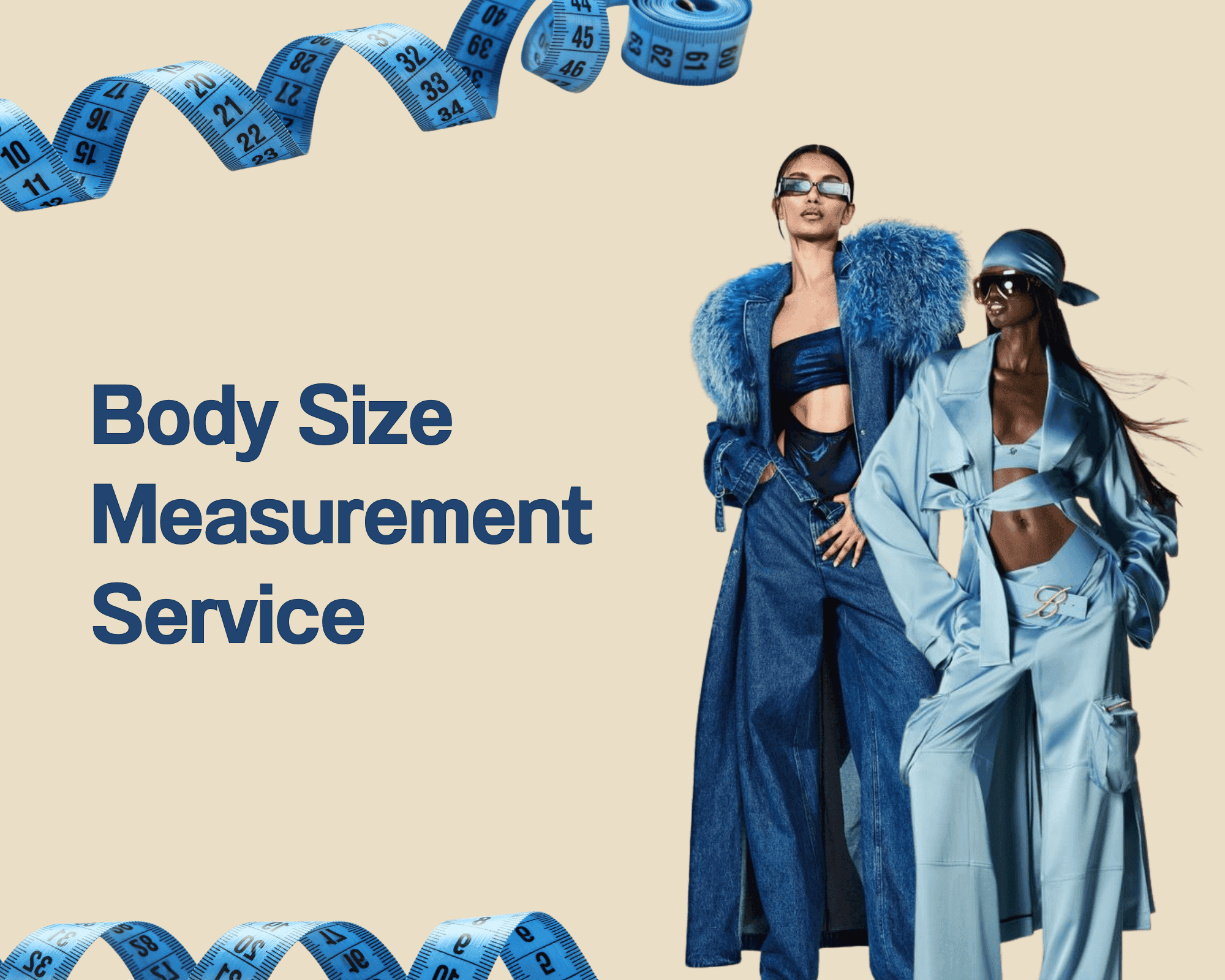 AI size measurement service, AI fashion , online shopping